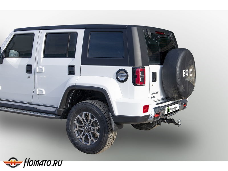 Фаркоп BAIC BJ40 (I Рестайлинг) 2019-2024 | шар E - под квадрат - быстросъемный | Лидер Плюс | B301-E