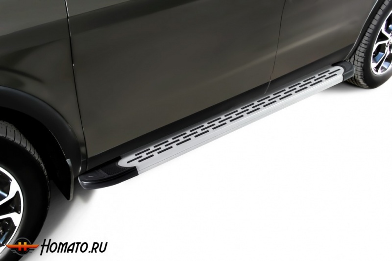 Пороги алюминиевые Renault Duster 2 2021+ | Slitkoff