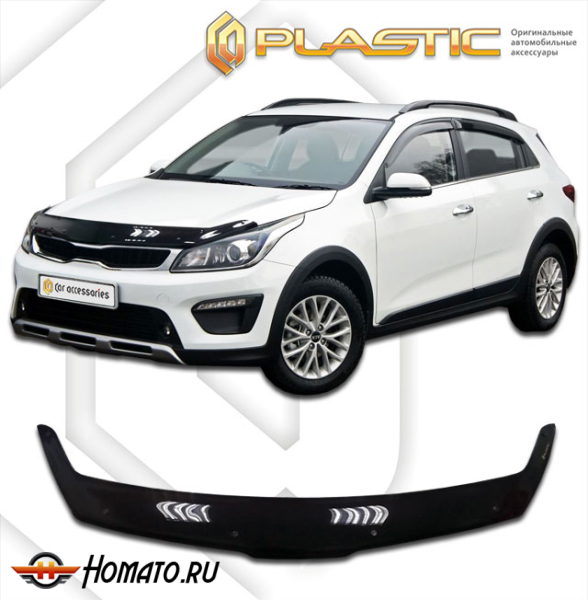 Дефлектор капота Kia Rio X-Line 2017-2020 | черный