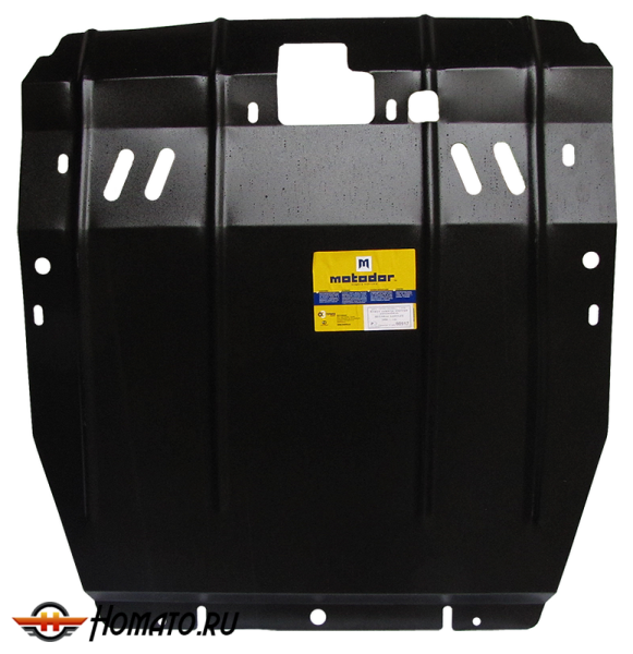 Защита картера Hyundai Santa Fé II 2011-2012 | двигатель + КПП, 2 мм, сталь | MOTODOR | 00917