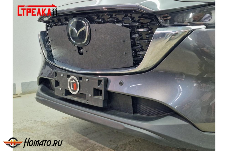 Зимняя защита радиатора Mazda CX 5 (KF) 2022+ Китай | на стяжках
