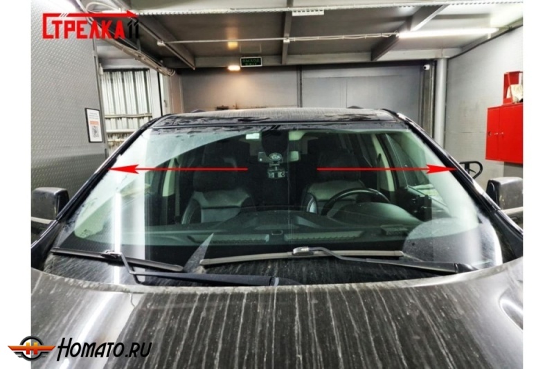 Премиум водостоки дефлекторы лобового стекла Шевроле Траверс 2 2017-2024
