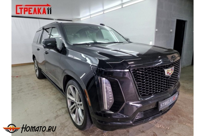 Дефлекторы Cadillac Escalade 5 2020+/2024+ | из 6 частей, премиум, плоские, 2D