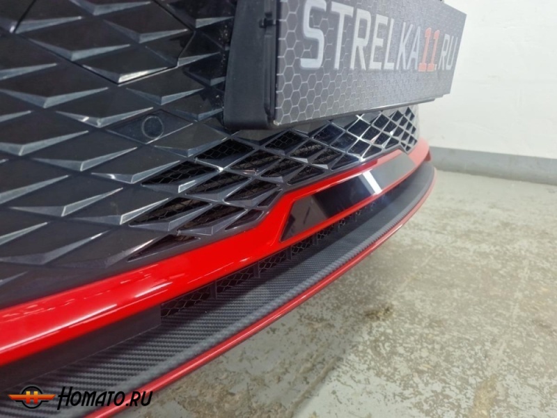 Накладки на передний бампер для Geely Coolray 2024+ рестайл | 7 штук, декор