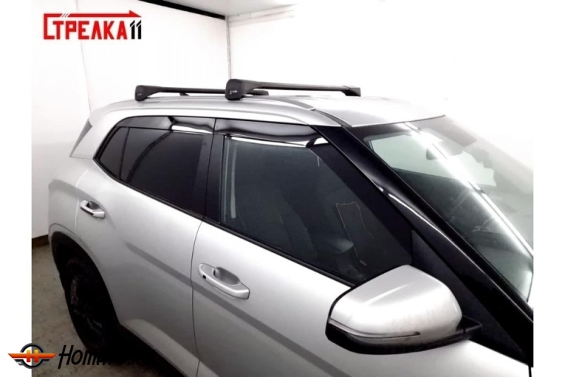 Дефлекторы Hyundai Creta 2 2021+ | из 4 частей, премиум, плоские, 2D