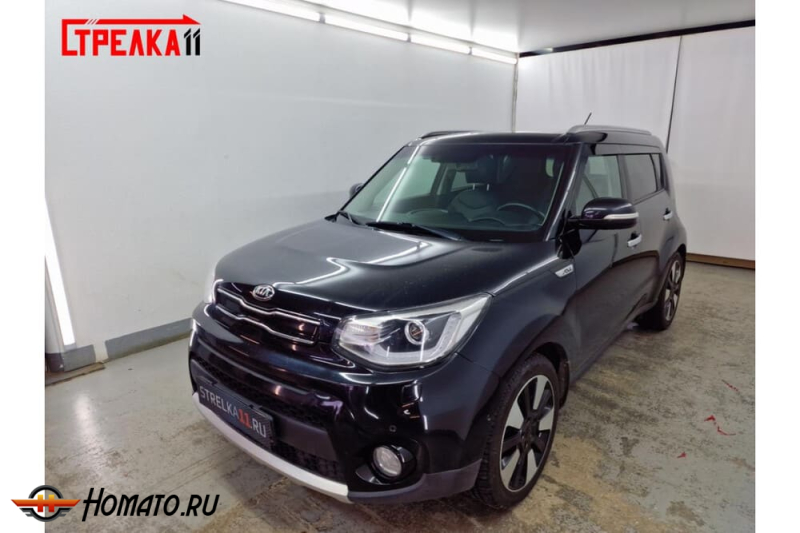 Дефлекторы Kia Soul 2 2014-2018 | из 6 частей, премиум, плоские, 2D