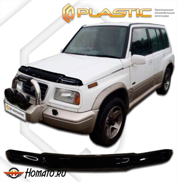 Дефлектор капота Suzuki Escudo 1 1990-1996 (С объемом двигателя 2 л.и более) | черный