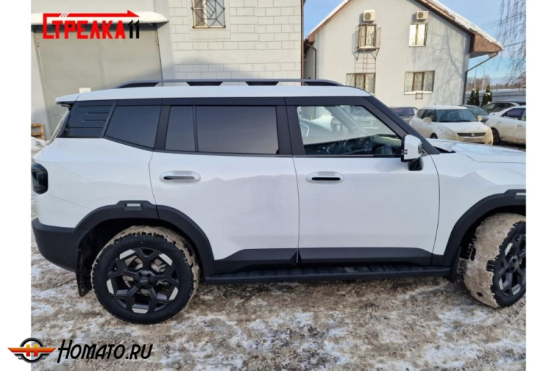 Дефлекторы Jetour T1 | из 6 частей, премиум, плоские, 2D