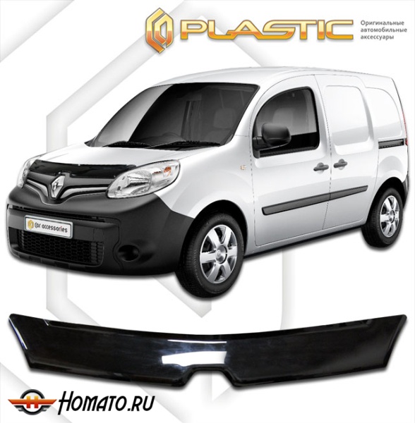 Дефлектор капота Renault Kangoo 2014- | черный