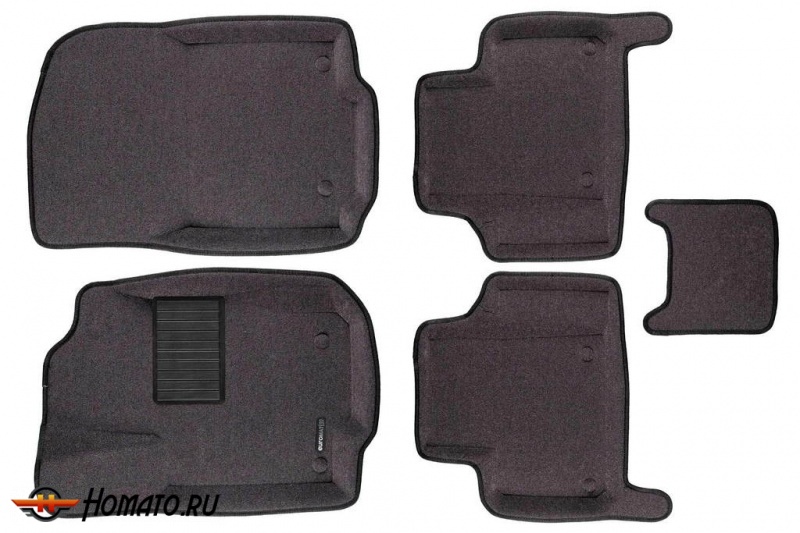 3D коврики для Mercedes GLE-Class (W166) 2015+ и GLE Coupe (C292) 2015+ | BUSINESS: 4 слоя