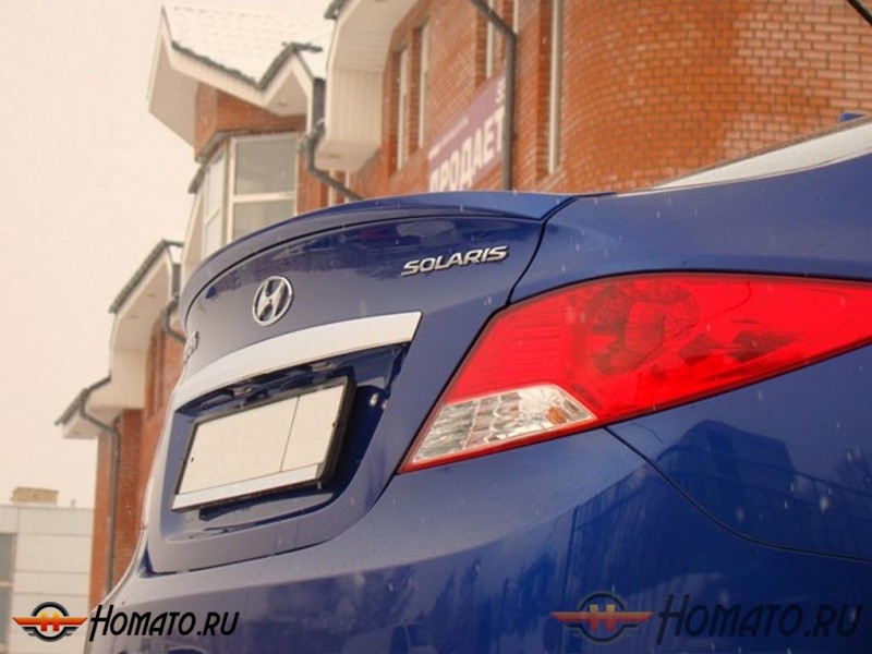 Лип-спойлер для Hyundai Solaris 2010+/2014+