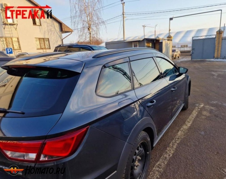 Дефлекторы Seat Leon 3 универсал 2012-2018 | премиум, плоские, 2D