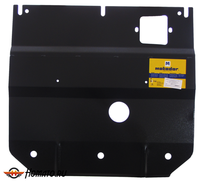 Защита картера Hyundai H-1/ Starex/ Grand Starex 2008-2022 | двигатель + КПП, 2 мм, сталь | MOTODOR | 00931