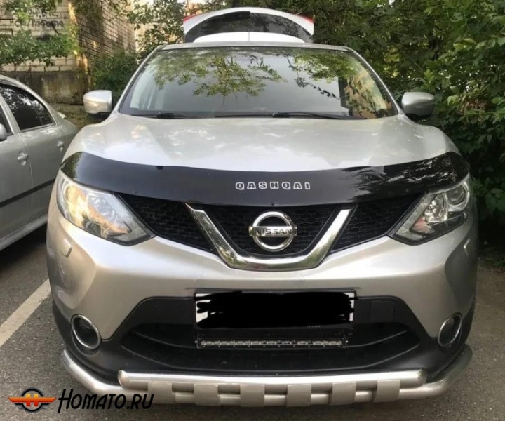 Дефлектор капота мухобойка NISSAN QASHQAI (2014-2018)