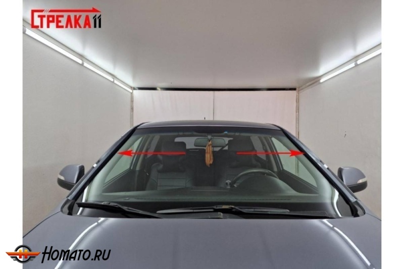 Премиум водостоки дефлекторы лобового стекла Ssang Yong Actyon (C200) 2010+/2014+