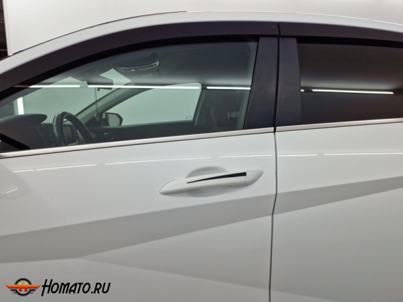 Накладки на ручки дверей для Hyundai Elantra 7 2021+ | 4 штуки, декор