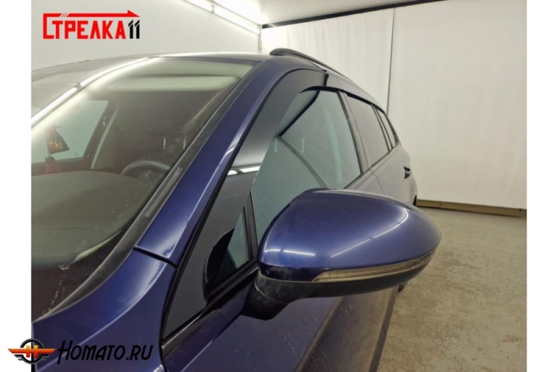 Дефлекторы Volkswagen Passat B8 универсал 2015-2023 | премиум, плоские, 2D