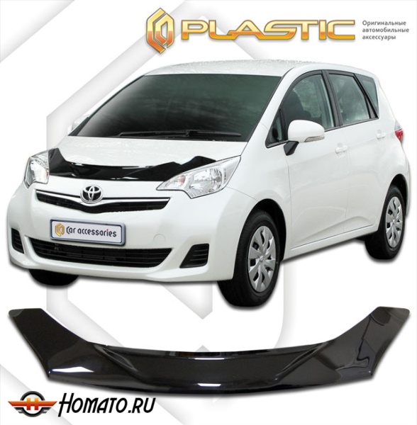 Дефлектор капота Toyota Verso-S 2010-2014 | черный