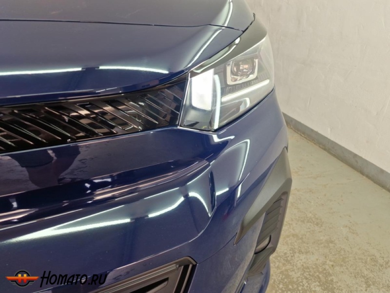 Накладки на фары для Citroen Spacetourer 2024+ / Jumpy 2024+ рестайл | 2 штуки, декор