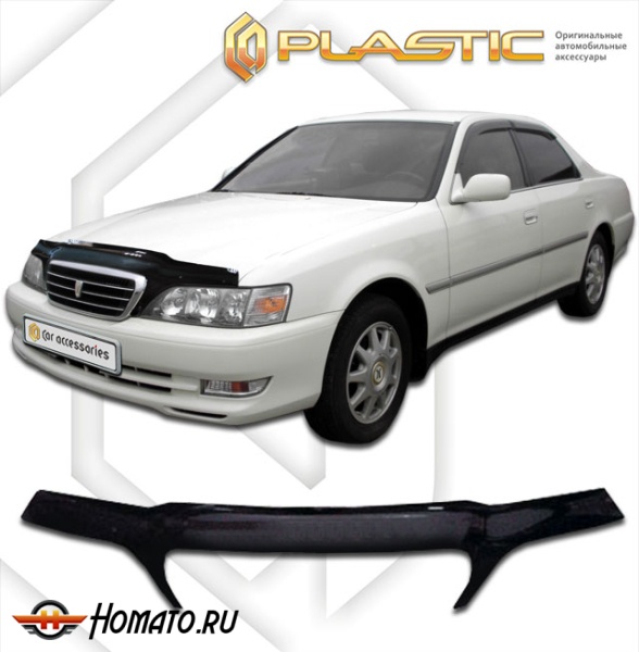 Дефлектор капота Toyota Cresta 1999-2001 (X100-X105) | exclusive, черный