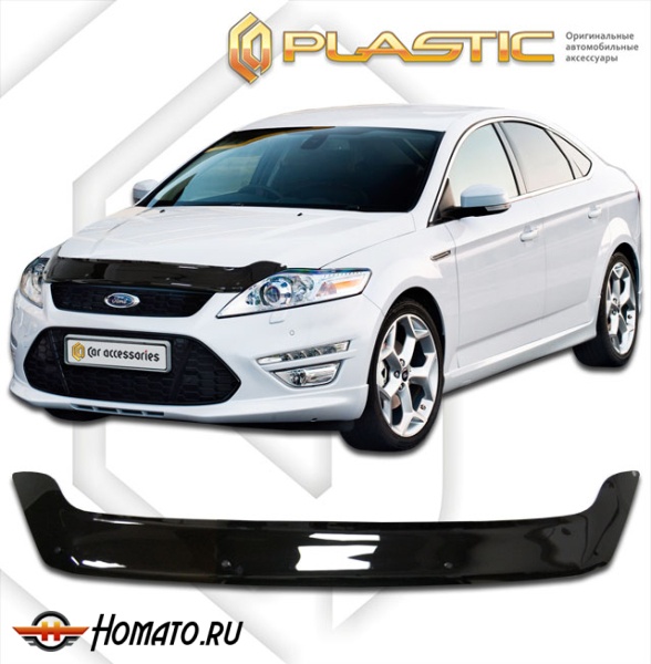 Дефлектор капота Ford Mondeo Рестайлинг 2010+ | черный