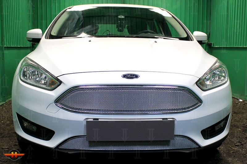 Защита радиатора для Ford Focus 3 (2014+) рестайл | Премиум