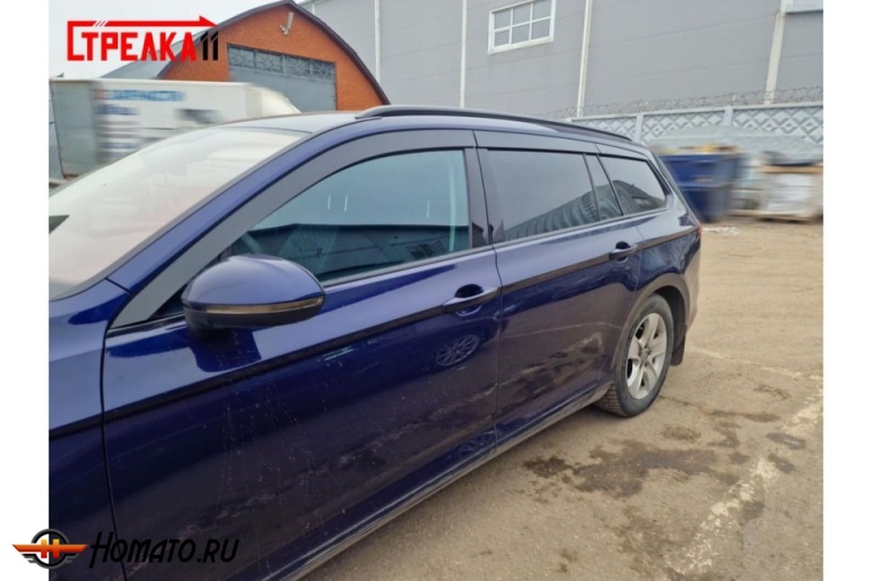 Дефлекторы Volkswagen Passat B8 универсал 2015-2023 | премиум, плоские, 2D