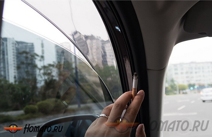 Премиум дефлекторы окон из 6 частей для Киа Соренто 4 2020+ | с молдингом из нержавейки