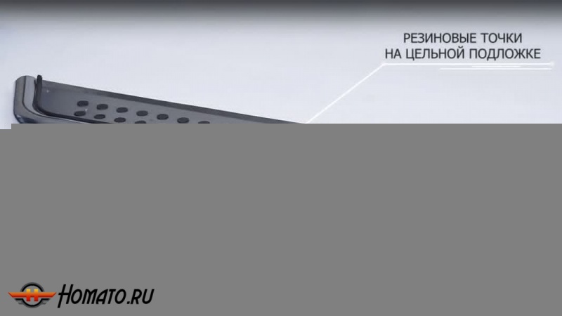 Пороги подножки Mitsubishi Pajero 3 (без штатных порогов) | алюминиевые или нержавеющие
