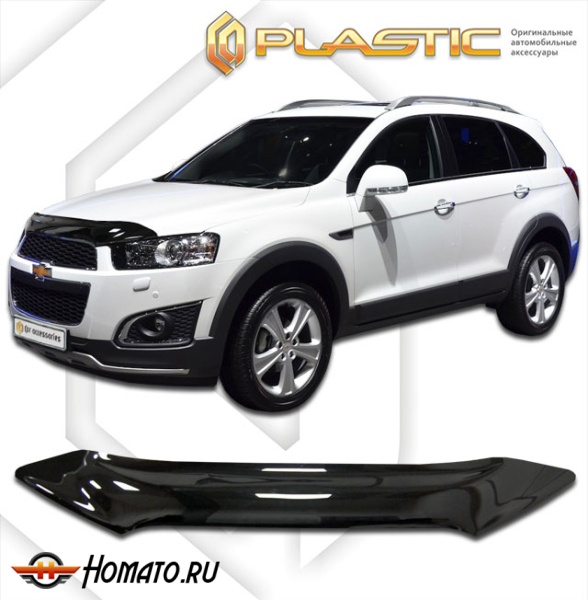 Дефлектор капота Chevrolet Captiva 2012- | черный