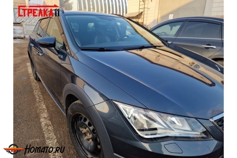 Дефлекторы Seat Leon 3 универсал 2012-2018 | премиум, плоские, 2D