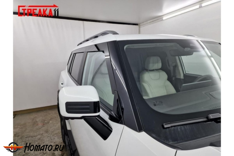 Дефлекторы Jetour T1 | из 6 частей, премиум, плоские, 2D