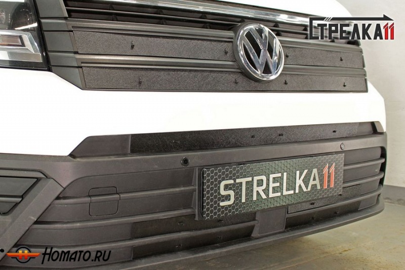 Зимняя защита радиатора Volkswagen Crafter 2016+ | на стяжках