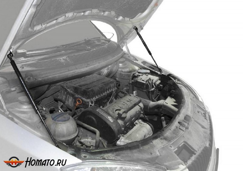 Упоры капота для Skoda Fabia II 2007-2010 2010-2014 | 2 штуки, АвтоУПОР
