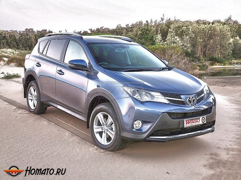 Рейлинги OEM-style на Toyota RAV4 2013+/2015+ | серебристые