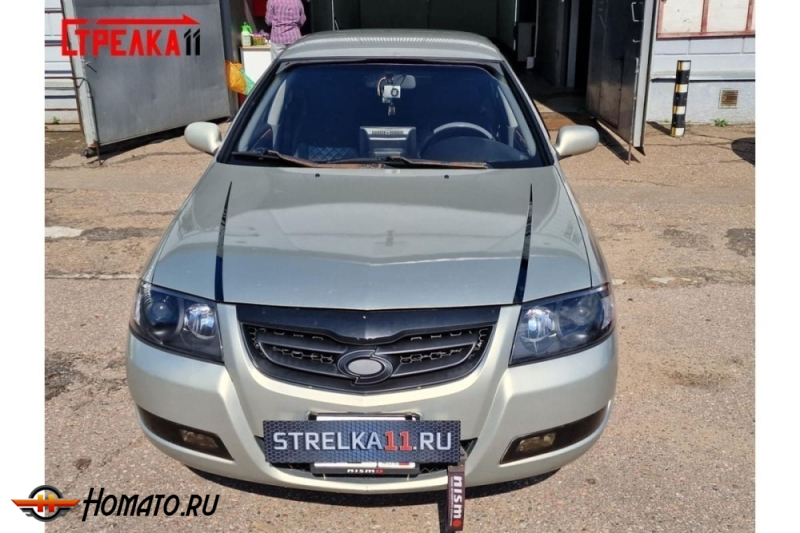 Накладки на капот для Ниссан Альмера Классик 2006-2012 | 2 штуки, декор