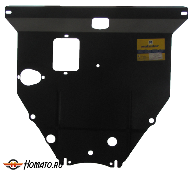 Защита картера Toyota Corolla 2000-2006 | двигатель + КПП, 2 мм, сталь | MOTODOR | 02553