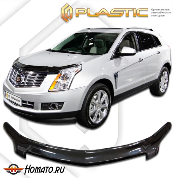 Дефлектор капота Cadillac SRX 2009- | exclusive, черный
