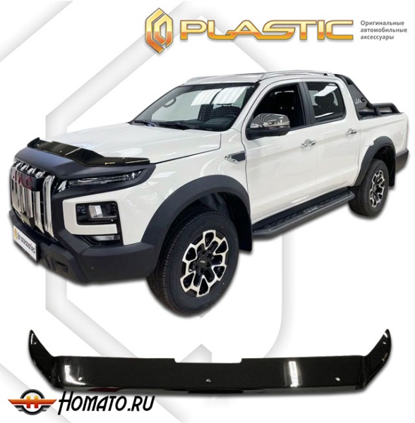 Дефлектор капота JAC T9 2021- | черный