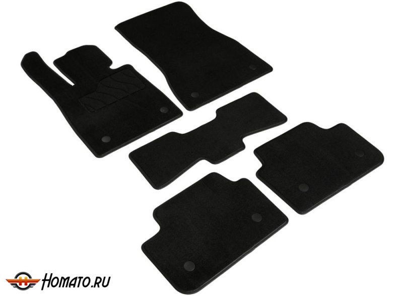 Коврики БМВ 5 (G60/G61) 2023+ | Люкс, ворсовые, черные, Seintex