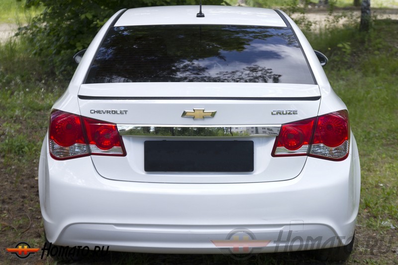 Лип-спойлер на крышку багажника для Chevrolet Cruze 2009+/2014+ | глянец (под покраску)