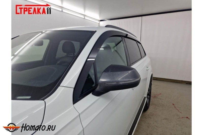 Дефлекторы Audi Q7 (4M) 2015+/2024+ | премиум, плоские, 2D