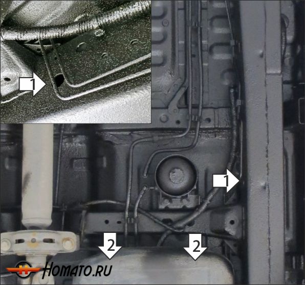 Защита картера Jac T6 2019- | топливный фильтр, 2 мм, сталь | MOTODOR | 78307