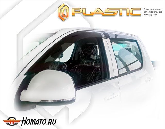 Дефлекторы ветровики Foton Tunland 2012-2019 (Double Cab)