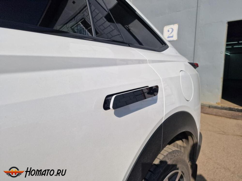 Накладки на ручки дверей для Haval F7 2 2024+ | 4 штуки, декор
