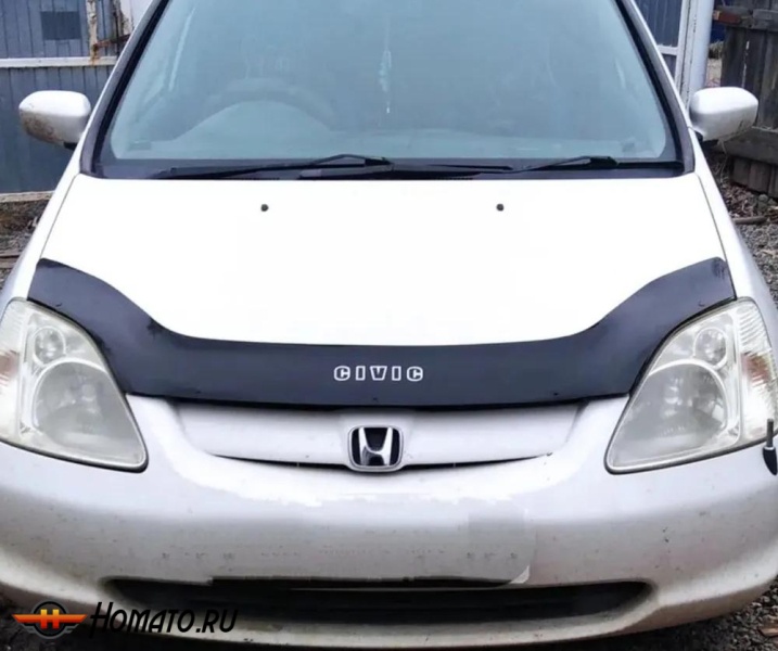 Дефлектор капота мухобойка HONDA CIVIC 7 (2001-2006) хэтчбек