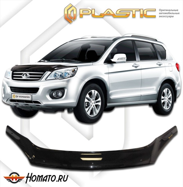 Дефлектор капота Great Wall Hover H6 2011-2016 | exclusive, черный