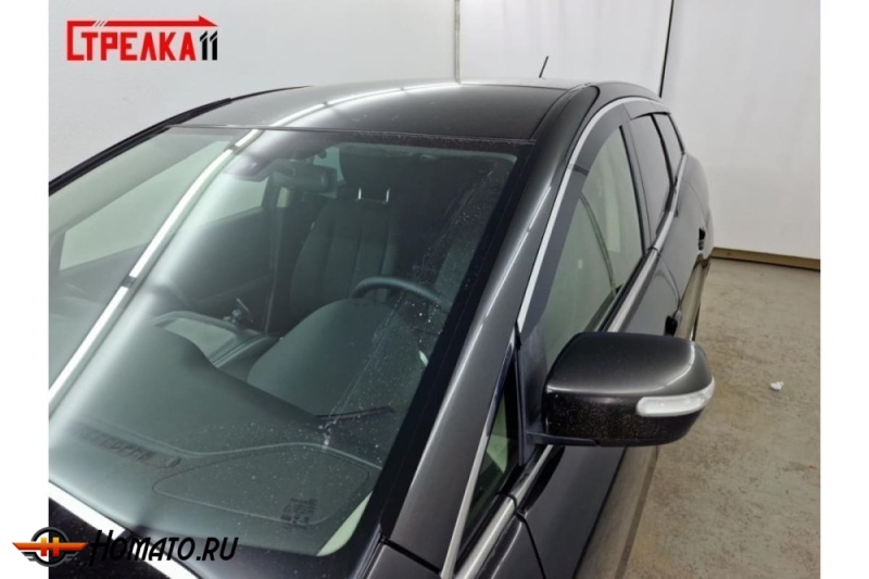Премиум водостоки дефлекторы лобового стекла Mazda CX-7 2007-2012