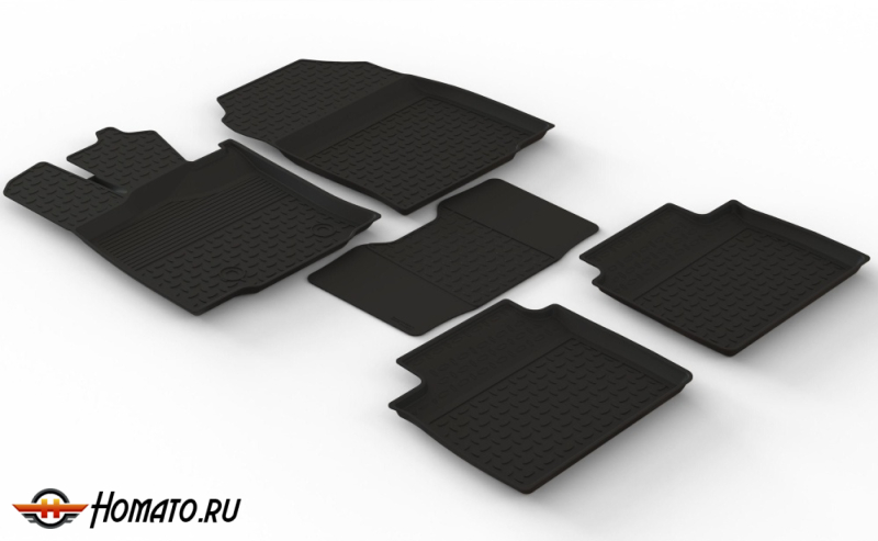 Резиновые коврики Toyota RAV4 6 2026+ | с высокими бортами | Seintex
