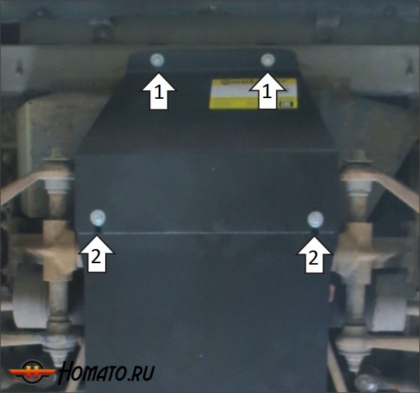 Защита картера Chevrolet Niva 2009-2020 | двигатель, 3 мм, сталь | MOTODOR | 13005